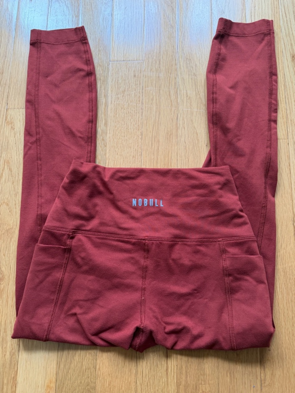 NOBULL XS Pocket High-Waist Leggings in Burnt Orange